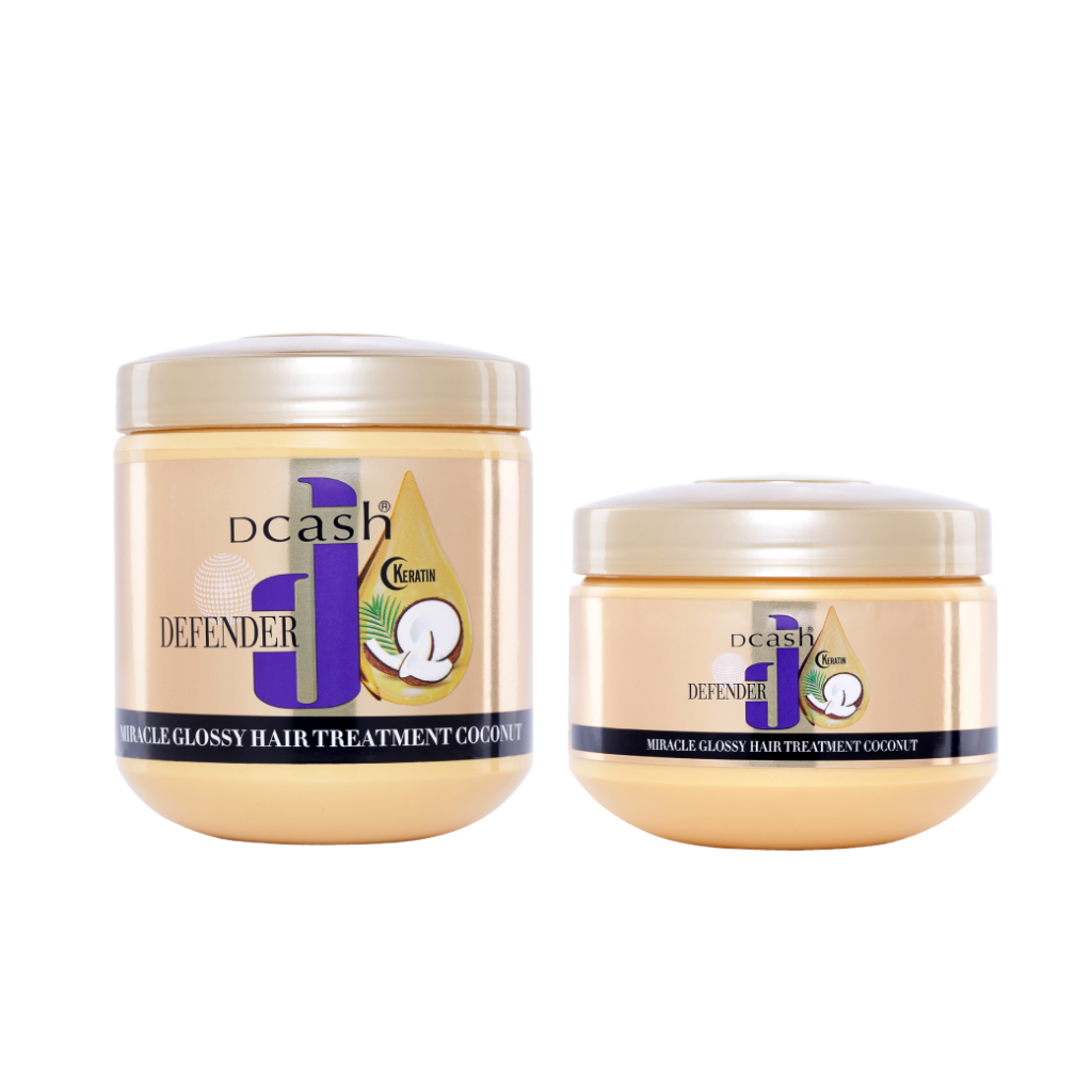 (สีทอง) ดีแคช ดีเฟนเดอร์ เคราติน มิราเคิล กลอสซี่ แฮร์ ทรีทเม้นท์ โคโคนัท Dcash Defender