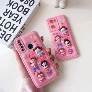 เคสนิ่ม การ์ตูนเด็กผู้หญิงนูนสำหรับรุ่นออปโป้ A15 A16 A16K A17 A53 A54 A57 A5S A76 A78 A31 RENO4 RENO5 RENO7z Reno8