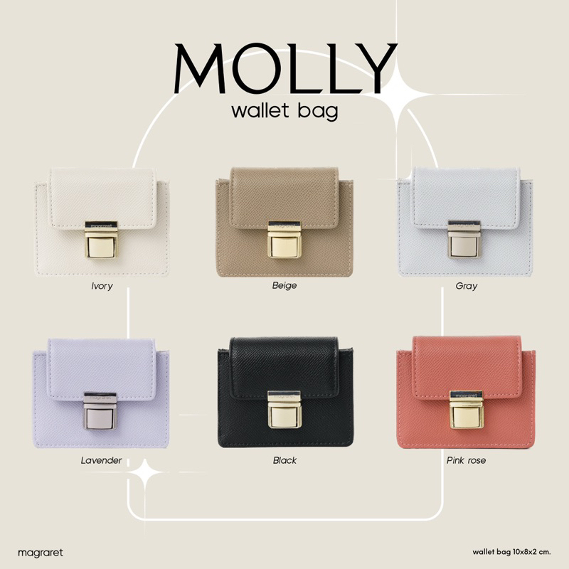 Molly กระเป๋าสตางค์ ขนมชั้น (no box)