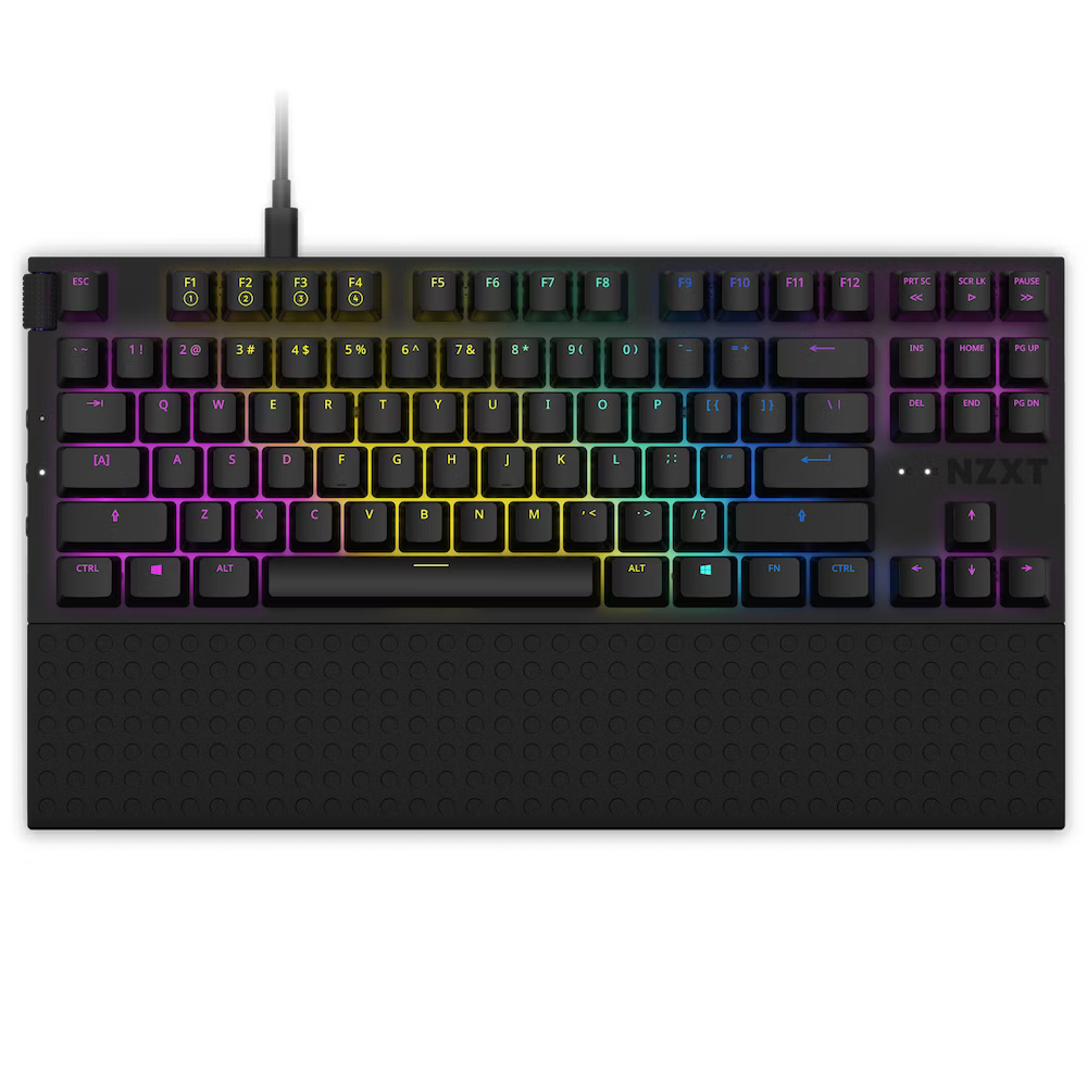 คีย์บอร์ดเกมมิ่ง NZXT Tenkeyless Mechanical Keyboard QWERTY/ANSI Gateron Linear Red Switch WARRANTY 