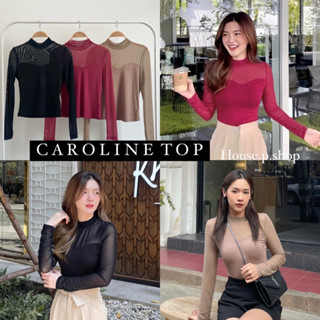 House P - CAROLINE TOP💗 เสื้อแขนยาวซีทรูช่วงอก