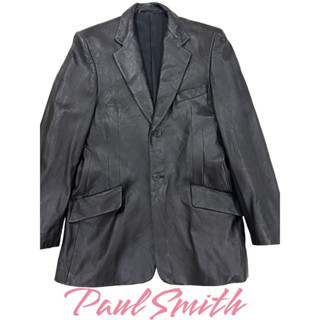 Paul Smith Black Lamb leather Jacket Size M Authentic Men Used from Japan