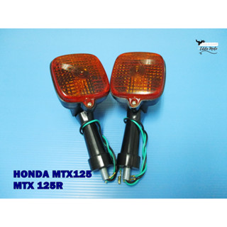 HONDA MTX125 MTX125R REAR TURN SIGNAL SET  // ไฟเลี้ยวหลัง (ฝาครอบไฟสีส้ม)  สินค้าคุณภาพดี