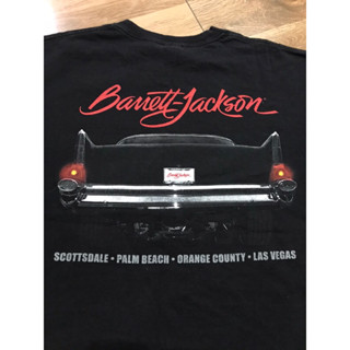 เสื้อยืดมือสอง Barrett Jackson XL 23.5/29 รอยเปื้อนด้านหน้าเล็กน้อย ราคา 200฿