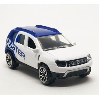 รถเหล็กมาจอเร็ต Majorette Dacia Duster Facelift สีขาว/ฟ้า ขนาด 1/64 ยาว 8 cm มือสอง #001