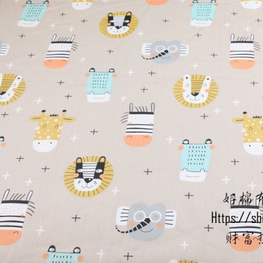 ผ้าคอตตอน 100% ทอทวิล ตัดขายเป็นเมตร หน้ากว้าง1.6 เมตร พิมพ์ลายยูนิคอร์น