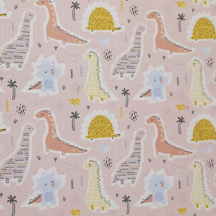 ผ้าคอตตอน 100% ทอทวิล ผ้าเมตร หน้ากว้าง1.6 เมตร ลายไดโนเสาร์ ลายปลา ทะเล