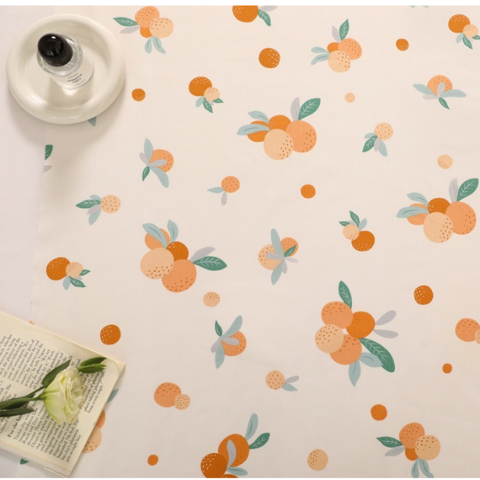 ผ้าคอตตอน 100% ทอทวิล หน้ากว้าง1.6 เมตร ตัดขายเป็นเมตร พิมพ์ลายดอกไม้ ลายกระต่าย ผลไม้