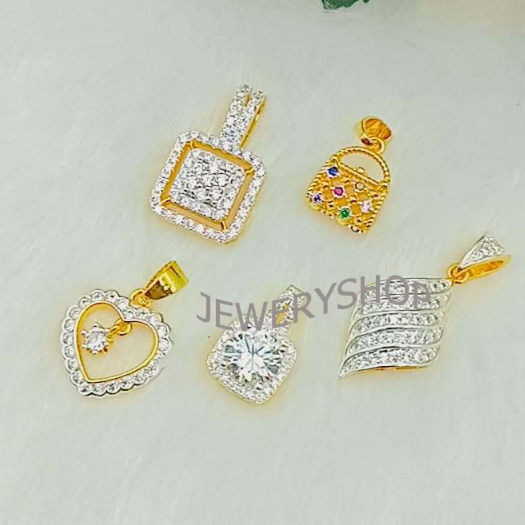 C062 จี้เพรชแฟชั้น จี้ใส่สร้อย จี้สวยๆ งานฝังเพชร ใส่ติดตัว - รูปที่ 2