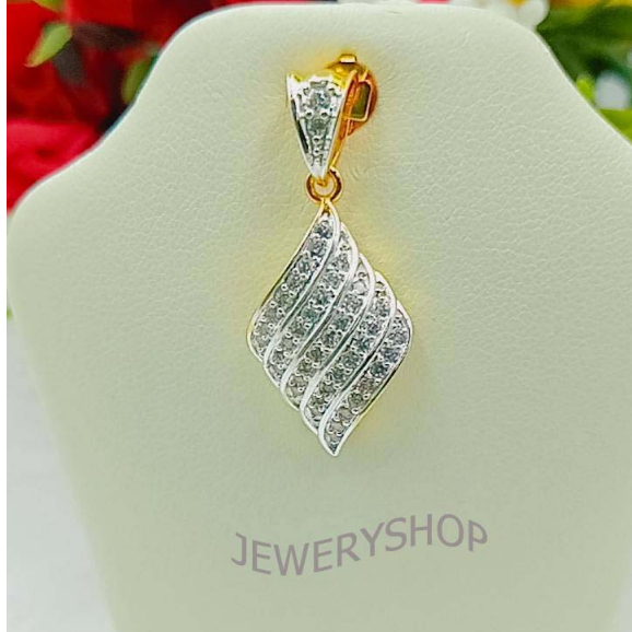 C062 จี้เพรชแฟชั้น จี้ใส่สร้อย จี้สวยๆ งานฝังเพชร ใส่ติดตัว - รูปที่ 3