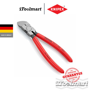 KNIPEX คีมตัดพลาสติดมีสปริง ขนาด 160 มิล 72 11 160 SB (Diagonal Cutter for plastics)