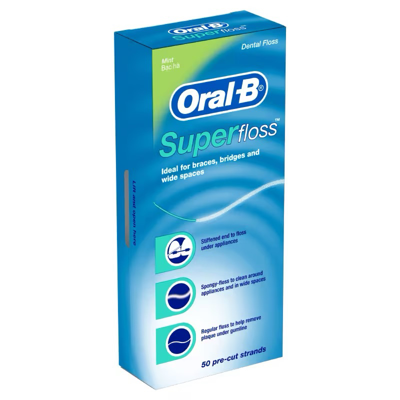 Sale‼️ Oral-B ไหมขัดฟัน Super floss มินท์