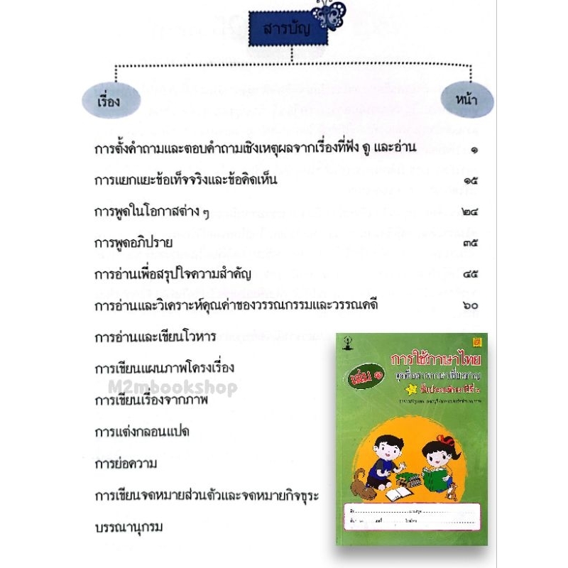 สาธิตจุฬา หนังสือการใช้ภาษาไทย ชุดสื่อสารภาษาเชี่ยวชาญ ป. 6 (มีเฉลย) ราคา ถูกที่สุด ดีลบีเคเค แกลเลอรีภาพที่ 2