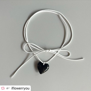 i/flower/you รุ่น glassy heart (black color)