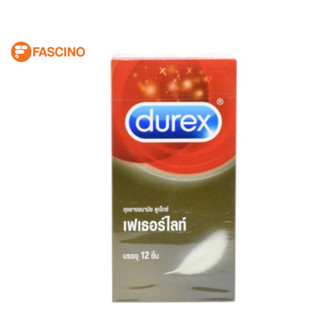 Durex Fetherlite ดูเร็กซ์ เฟเธอร์ไลท์ ถุงยางอนามัย จำนวน 12 ชิ้น