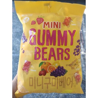 No brand Mini Gummy Bears ขนมวุ้นเจลาตินสำเร็จรูปกลิ่นผลไม้ต่างๆ250กรัม