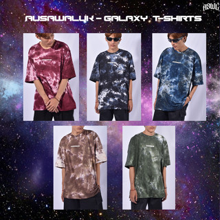 AUSAWALUK - GALAXY T-Shirts ✨ เสื้อยืด Oversize ลายกาแลคซี่  เสื้อผู้ชาย/ผู้หญิง เสื้อยืดแขนสั้น