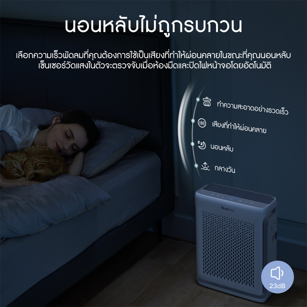 [สินค้าพร้อมส่ง] Levoit Vital 100S Pet Air Purifier PM2.5 เครื่องฟอกอากาศ levoit 100s สัตว์เลี้ยง ประกัน 2 ปี ราคา ถูกที่สุด ดีลบีเคเค แกลเลอรีภาพที่ 7