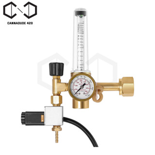 เครื่องวัดความดัน Co2 Regulator (cga320) ควบคุมการไหลของแก๊ส ตัวควบคุมการปล่อย CO2 co 2 Carbon valve พร้อมโซลินอยด์