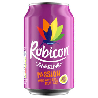 สินค้านำเข้า พร้อมส่งในไทย Rubicon passion fruit sparkling drinks 300ml. เสาวรสสปาร์คกลิ้งโซดากระป๋อง