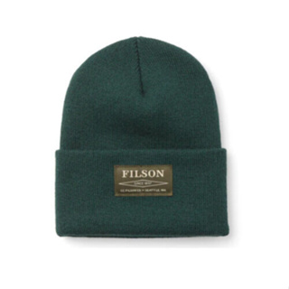 ของแท้💯 FILSON BALLARD Mens Knit Acrylic Patch Cuff Watch Cap Beanie ***สีHemlock