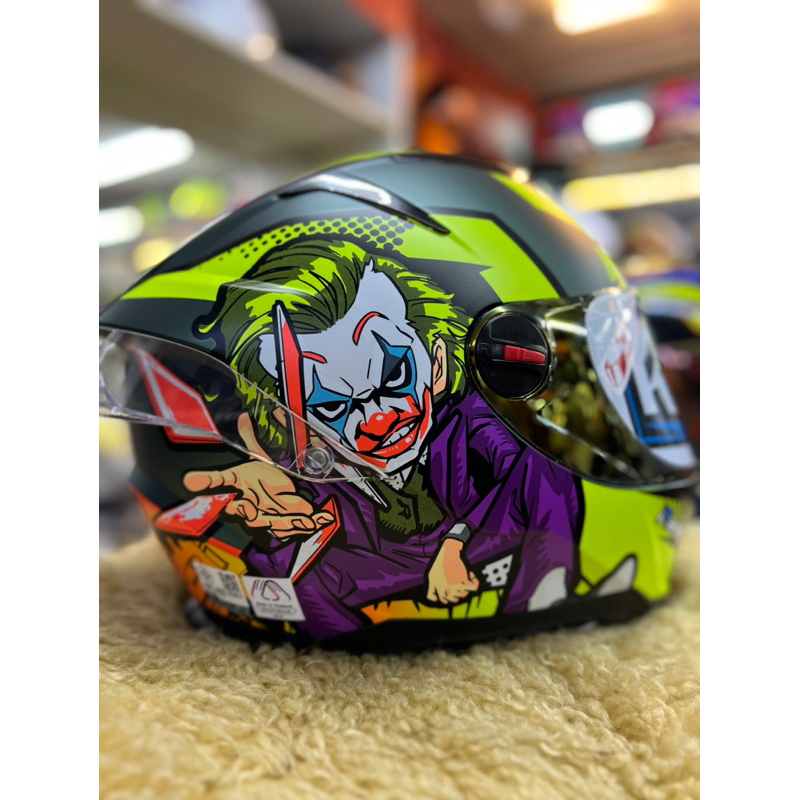 RD HELMET ลาย JOCKER ถอดซักได้ แถมชิวหน้า1ชิ้น