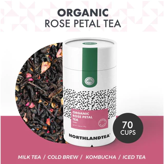Northlandtea - ชาดำกลีบกุหลาบออร์แกนิค 70g -House blend - HOT & ICED TEA / COLD BREW / KOMBUCHA etc.