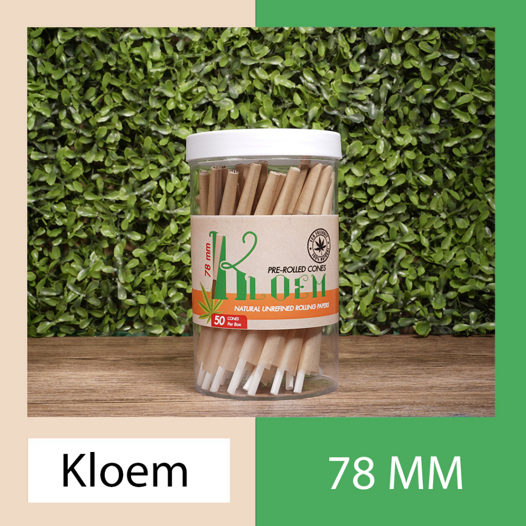 กระดาษโรล สำเร็จ ขนาด Size 78mm. 50 ( KLOEM ) กระดาษโรลพร้อมกรอง โรลสำเร็จ [NATURAL PAPER]