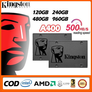 ขายดี!!! ขายดี !!!Kingston SSD โซลิดสเตทไดรฟ์/SSD A400 SATA 3.0 2.5”120GB/240GB/480GB/960GB รับประกัน 3 ปี มีสินค้า