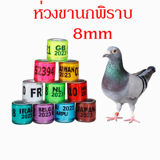 ห่วงขานกพิราบ ห่วงขานกแก้ว ห่วงขานก เส้นผ่านศูนย์กลาง8มม ถุง20ชิ้น