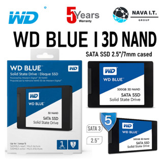 [ท้องถิ่นไทย]250GB,500GB,1TB Western Digital SSD (เอสเอสดี) WD BLUE SATA 3 2.5"(WDS500G2B0A) 3D NAND ประกัน 5 ปี