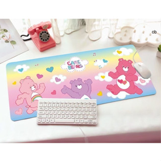 CAR BEAR PP แผ่นรอง คีย์บอร์ด รองคีย์บอร์ด keyboard ลาย CAR BEAR ขนาด 30 x 70 cm แผ่นหนานุ่ม มียางกันลื่น ด้านใต้  PMYL