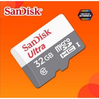 แท้100%Sandisk SD Card Class10 32GB ความเร็ว 80MB/s โทรศัพท์ มือถือ สมาร์ทโฟน กล้องติดรถยนต์ วงจรปิด