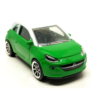 รถเหล็กมาจอเร็ต Majorette Opel Adam สีเขียว / หลังคาขาว ขนาด 1/64 ยาว 8 cm มือสอง #001