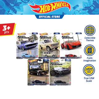 Hot Wheels Fast &amp; Furios Sold As Set 5 Cars ฮอตวีล รถรุ่นฟาสต์แอนด์ฟิวเรียส ขายยกชุด 5 คัน  HNW46 (956B)