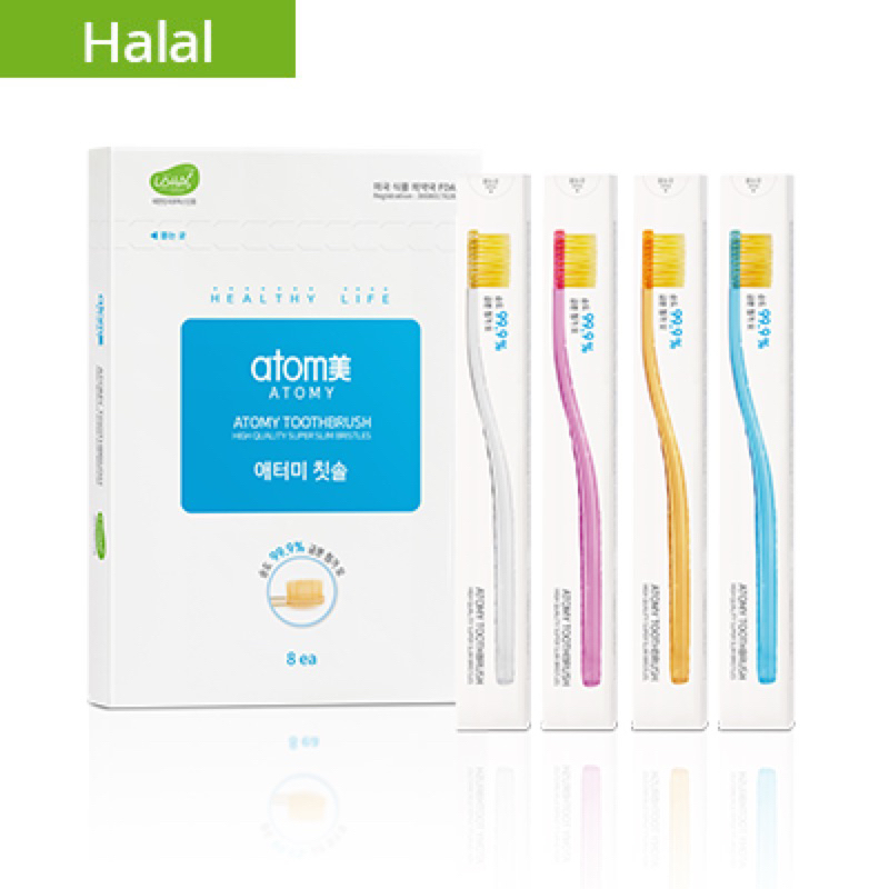 ชุดแปรงสีฟันอะโทมี่ Atomy Toothbrush *1set=8pcs