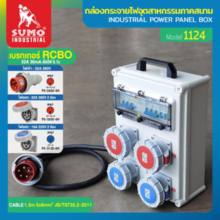 กล่องกระจายไฟอุตสาหกรรมภาคสนาม รุ่น 1124 SUMO,กล่องกระจายไฟ