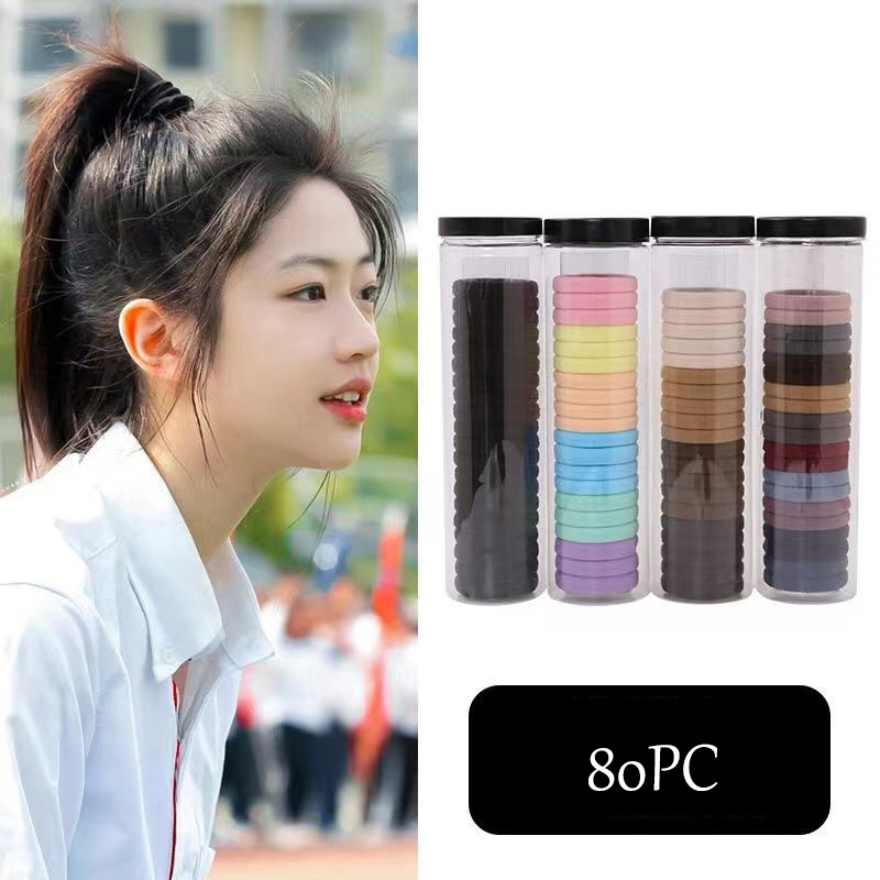 [จัดส่งในกทม] แฟชั่นเกาหลี ยางรัดผม（20pc/box） เครื่องประดับผมสไตล์เรียบง่าย ทนทานไม่แตกหักง่าย