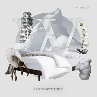 ผ้าปูที่นอน 6 ฟุต LOTUS  รุ่น ATTITUDE TENCEL