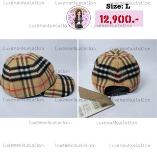 👜: New!! Burberry Cap Wool Size L‼️ก่อนกดสั่งรบกวนทักมาเช็คสต๊อคก่อนนะคะ‼️