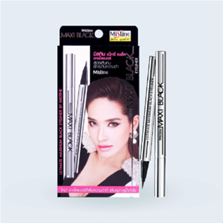 Mistine Maxi Black Eyeliner อายไลเนอร์ รูปแบบปากกา สูตรดำเข้มสุด ขอบตาคมชัด