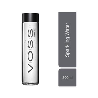 แท้100% ขวดแก้ว ขวดใหญ่ Voss spalkling mineral water 800ml. วอซ น้ำแร่อัดก๊าซ100% จากนอร์เวย์🇳🇴