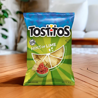 Tostitos Hint of Lime Tortilla Chips ขนม ขนมขบเคี้ยว ขนมข้าวโพด ขนมขบเคี้ยวข้าวโพด 283g