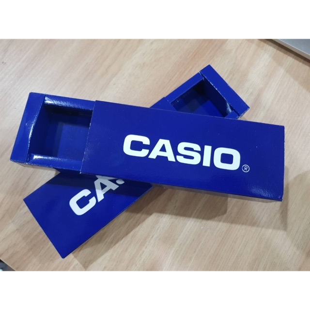 กล่องนาฬิกา CASIO สีน้ำเงินเข้ม กล่องทรงไม้ขีด กล่องนาฬิกา กล่องกระดาษ，，.