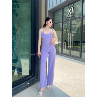 iris Jumpsuit ่ ไอริส จั้มสูทจั้มสูทแต่งดีเทลจีบอก พร้อมส่ง