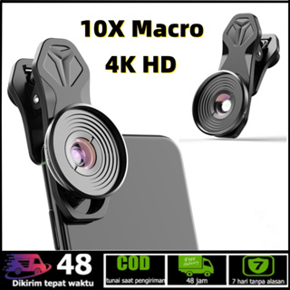 โทรศัพท์มือถือเลนส์ชุด 10X เลนส์มือถือมาโคร Super Macro 4k HD เลนส์กล้อง Universal สำหรับโทรศัพท์ Phone Camera Lens