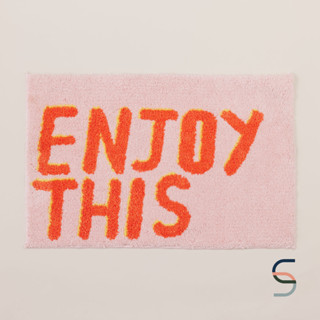 SARABARN Enjoy This Bathmat | พรม พรมเช็ดเท้า พรมห้องน้ำ พรมตกแต่งบ้าน