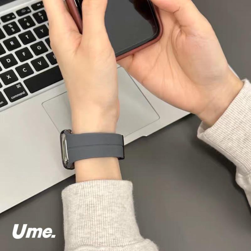 Lockยาง สายนาฬิกา watch ultra10 9 8 7 6  5 4 3 สายนาฬิกา smart watch ปรับง่าย 41/44/45/49/46mm  smart watch strap