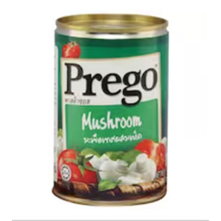 Prego Mushroom Pasta Sauce 300g.พรีโก้ซอสพาสต้ามะเขือเทศผสมเห็ด 300กรัม อาหาร วัตถุดิบปรุงอาหาร