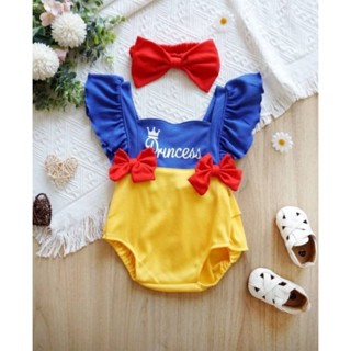 (New!!) บอดี้สูทเด็กผู้หญิง ชุดprincess มีsize 0-3/3-6/6-9/9-12m